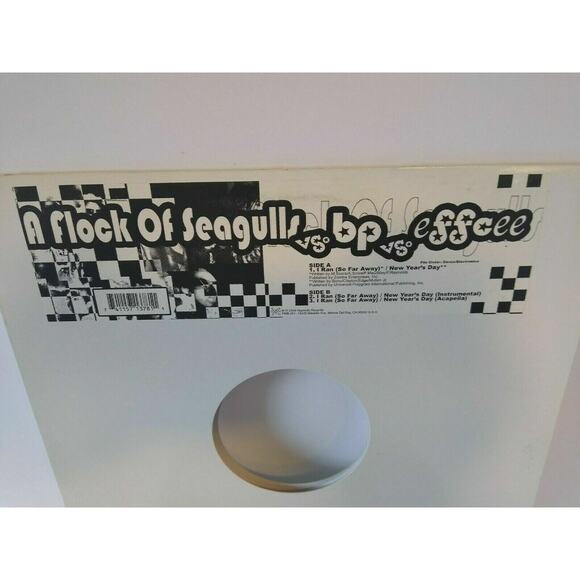 A Flock Of Seagulls vs BP Effcee ‎I Ran So Far Away New Years Day U2 Vinyl 12" - Picture 2 of 4